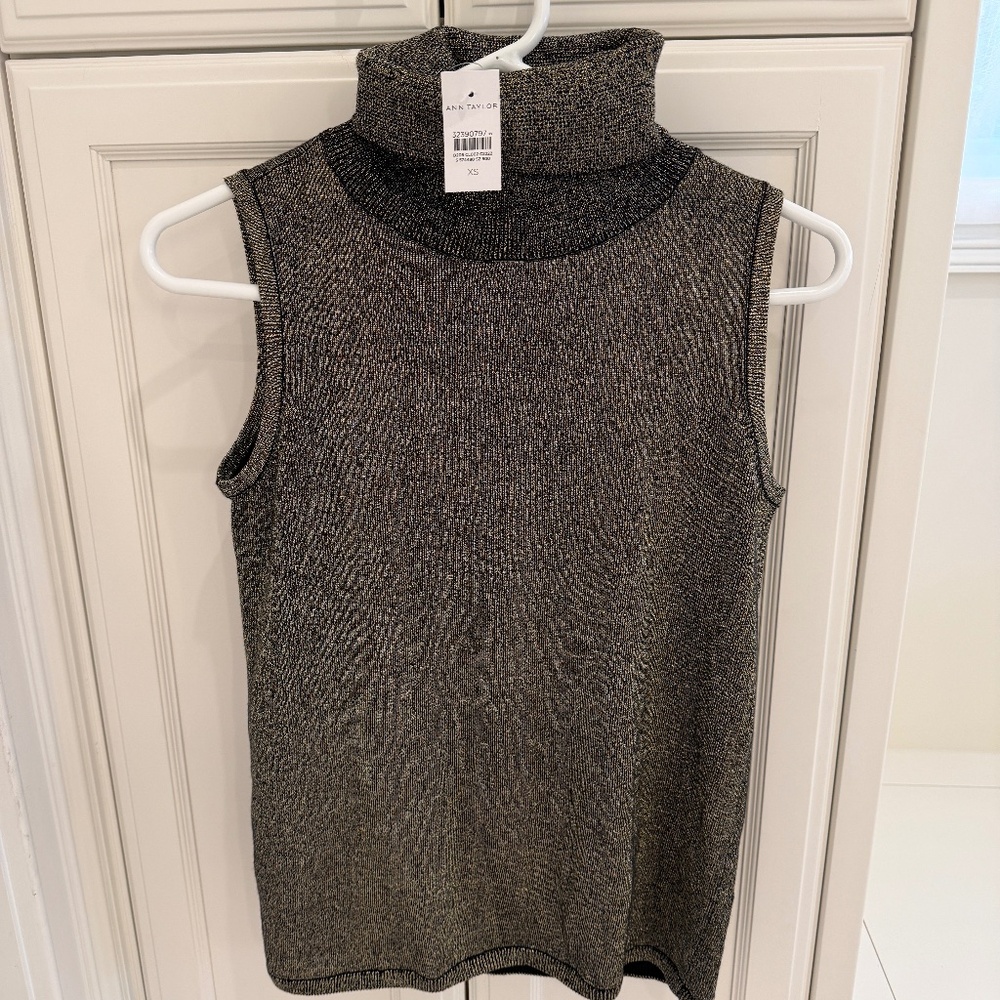 Black and Gold Sleeveless Top - NEW!!